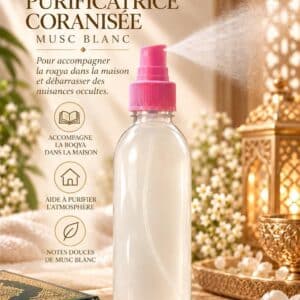 Brume purificatrice odeur musc blanc 250ml - remèdes et roqya