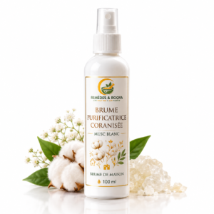 Brume purificatrice odeur musc blanc - remedes et roqya