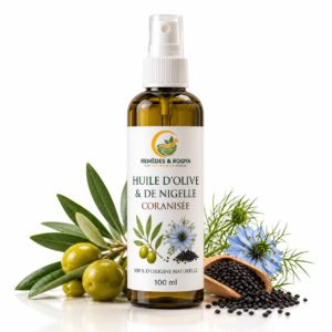 Spray d’huile d’olive et nigelle naturelle - remedes et roqya